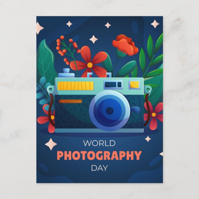 National World Photography Day Vykort (Framsida)