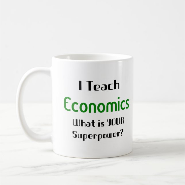 nationalekonomi undervisar kaffemugg (Vänster)