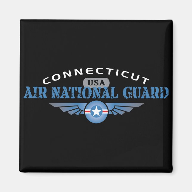 Nationalgardet i Connecticut Luft Magnet (Framsidan)
