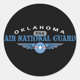 Nationalgardet i Oklahoma Luft Runt Klistermärke
