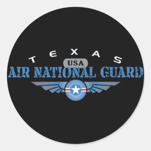 Nationalgardet i Texas Luft Runt Klistermärke
