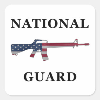 Nationalgardet M16 Sticker Fyrkantigt Klistermärke