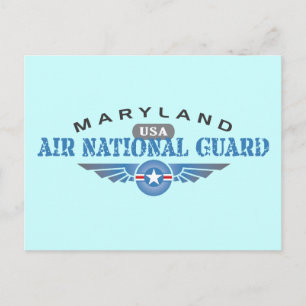 Nationalgardet Maryland Luft Vykort