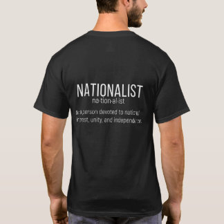 Nationalistisk manar T-tröjasvart T Shirt