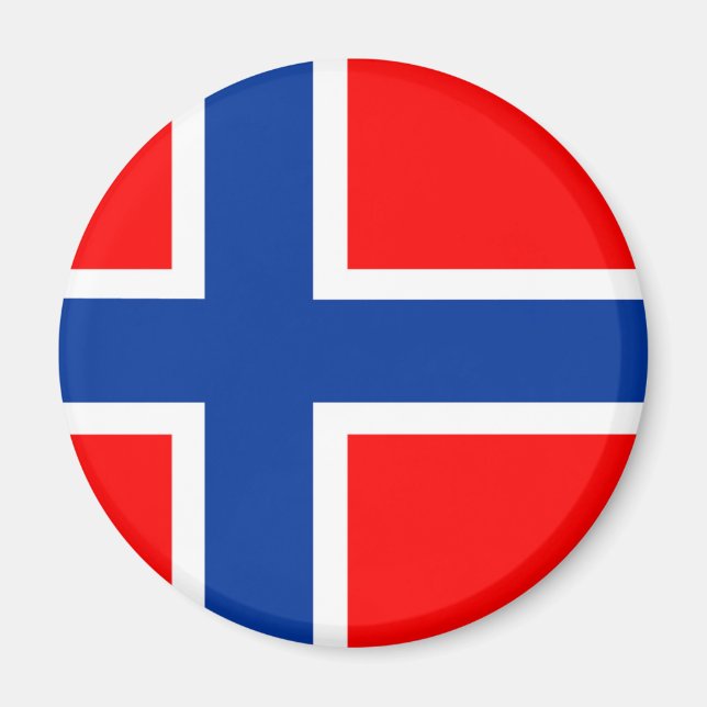 Nationalitetssymbol för norge land flagga magnet (Framsidan)