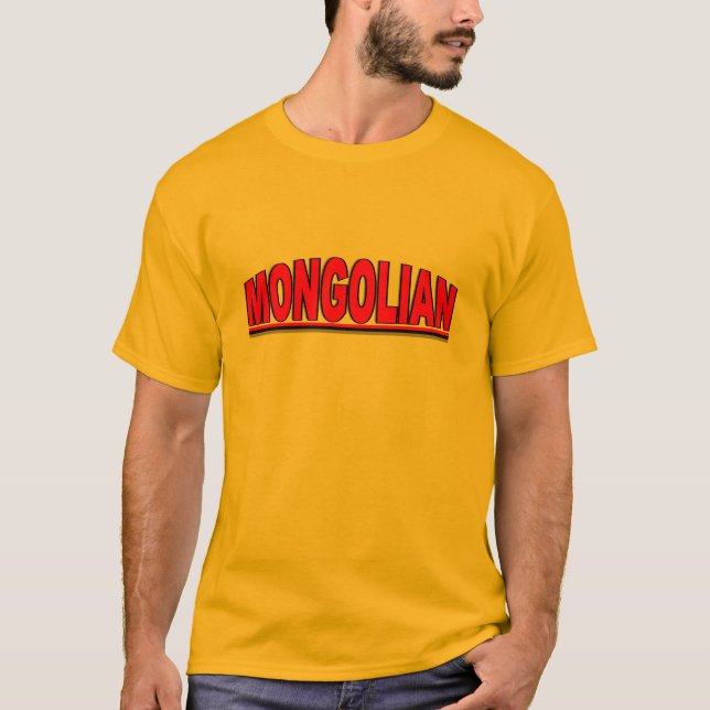 Nationalities - "mongoliskt ", tee shirt (Framsida)