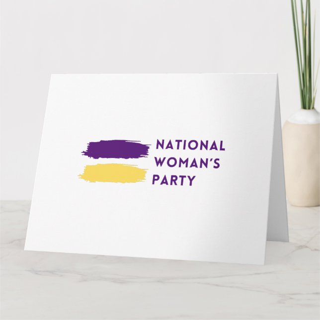Nationalkvinnans Logotyp i Party 1916 Kort (Framsida)