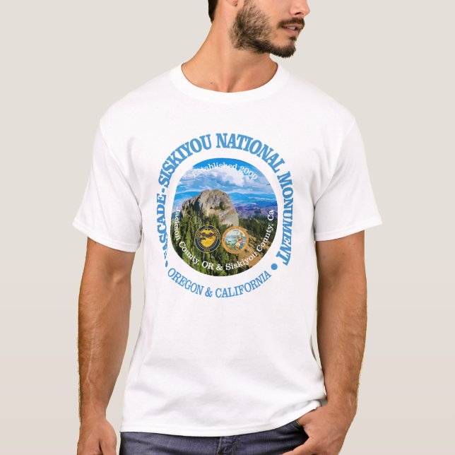 Nationalmonument Cascade-Siskiyou (NM) T Shirt (Framsida)