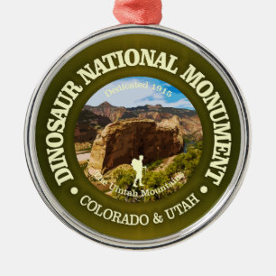 Nationalmonument i Dinosaur (NM) Julgransprydnad Metall