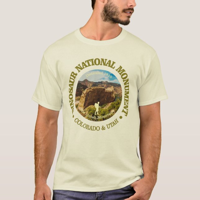Nationalmonument i Dinosaur (NM) T Shirt (Framsida)