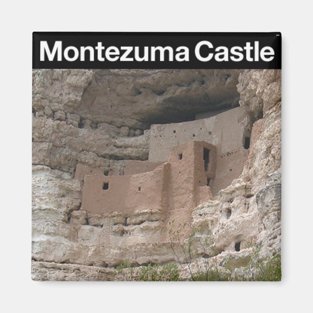 Nationalmonument i Montezuma Castle Magnet (Framsidan)