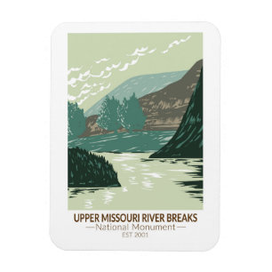 Nationalmonument över övre Missouri River Breaks Magnet