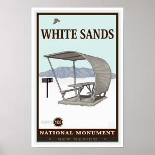 Nationalmonument över vitmarker 4 poster