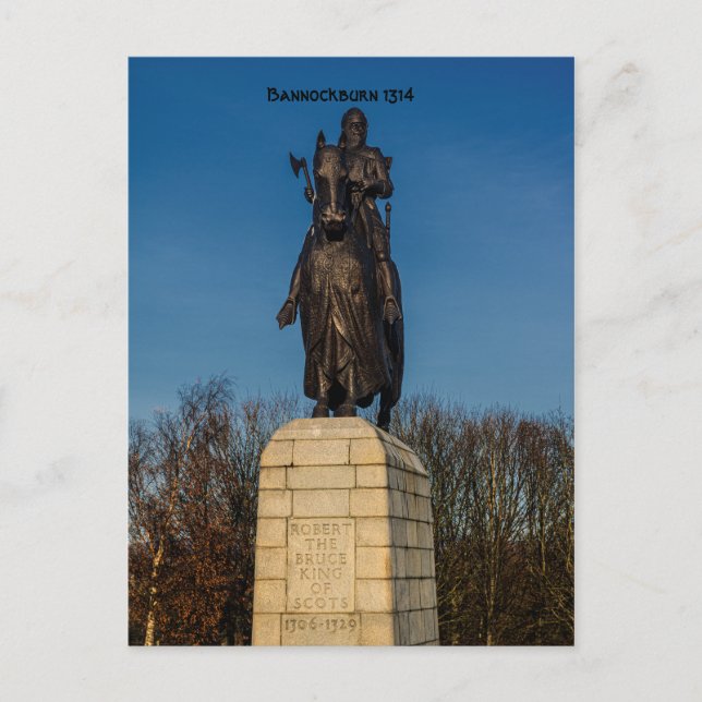 Nationalmonument Robert the Bruce statue Stirling Vykort (Framsida)