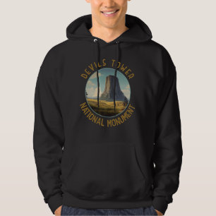 Nationalmonumentet djävulen Torn, som har sänts ut Hoodie