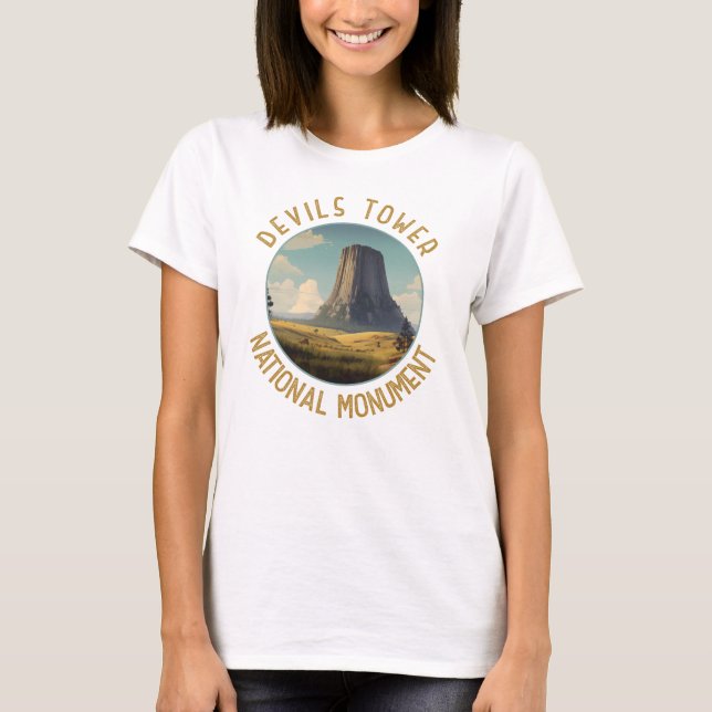 Nationalmonumentet djävulen Torn, som har sänts ut T Shirt (Framsida)