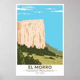 Nationalmonumentet El Morro Sten Poster
