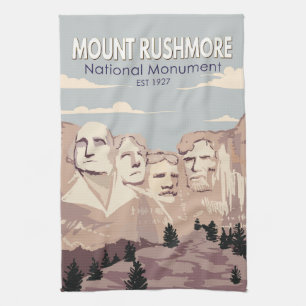 Nationalmonumentet i Rushmore South Dakota Kökshandduk