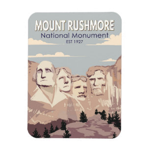 Nationalmonumentet i Rushmore South Dakota Magnet