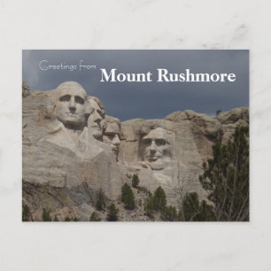 Nationalmonumentet i Rushmore South Dakota Vykort
