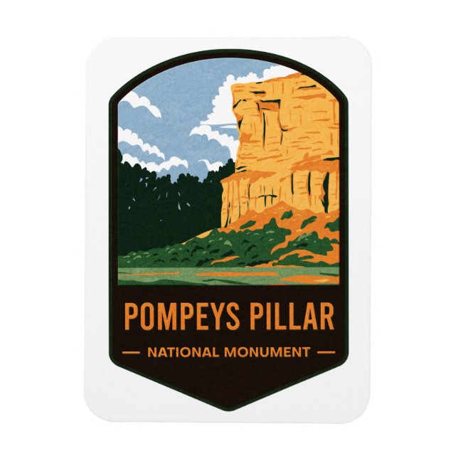 Nationalmonumentet Pompeys Pillar Magnet (Vertikal)