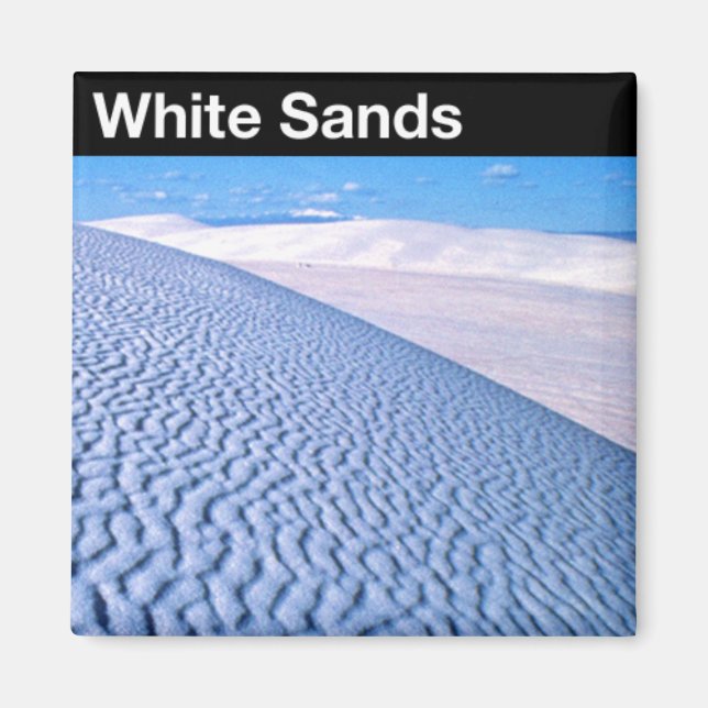 Nationalmonumentet White Sands Magnet (Framsidan)