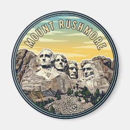 Nationalmonumentresa i Rushmore Magnet