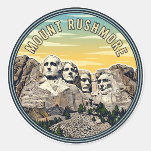 Nationalmonumentresa i Rushmore Runt Klistermärke