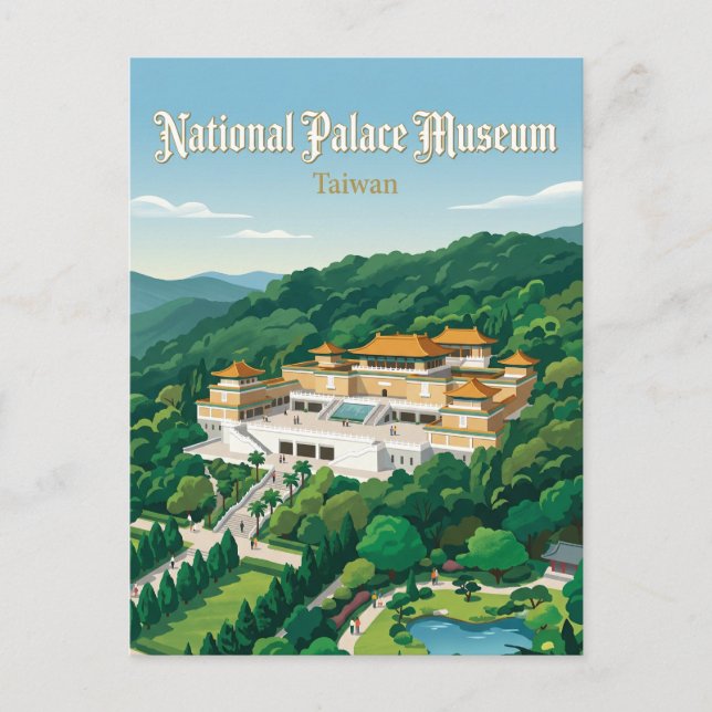 Nationalpalatsmuseet Taiwan Vykort (Framsida)