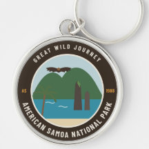 Nationalpark Amerikanska Samoa märke nyckelring
