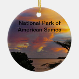 Nationalpark av den American Samoa prydnaden Julgransprydnad Keramik
