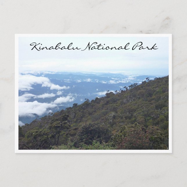 nationalpark av kinabalu vykort (Framsida)