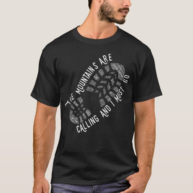 Nationalpark Bergen kallar T Shirt (Framsida)