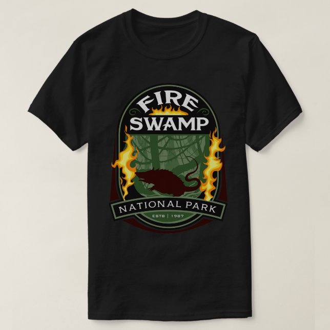 Nationalpark för brandsvamp t shirt (Design framsida)