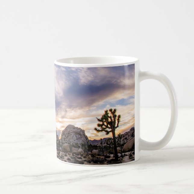 Nationalpark för Joshua träd på solnedgången Kaffemugg (Höger)