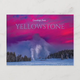 Nationalpark Geysers Yellowstone vykort