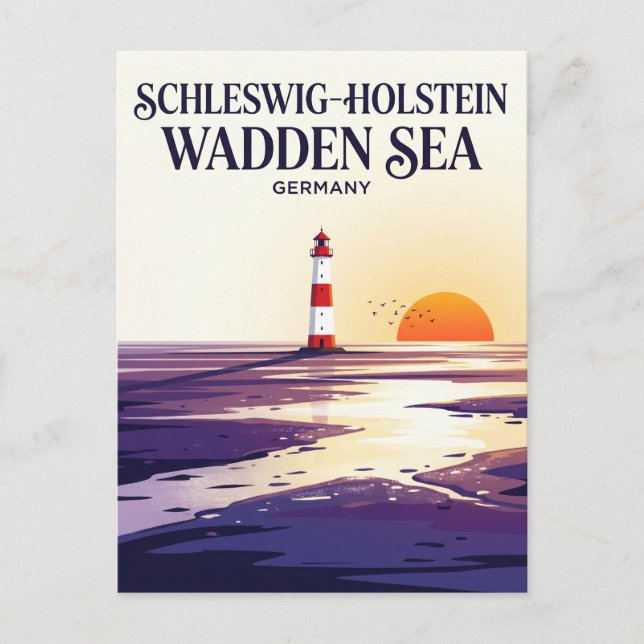 Nationalpark Schleswig-Holsteinisches Wattenmeer Vykort (Framsida)