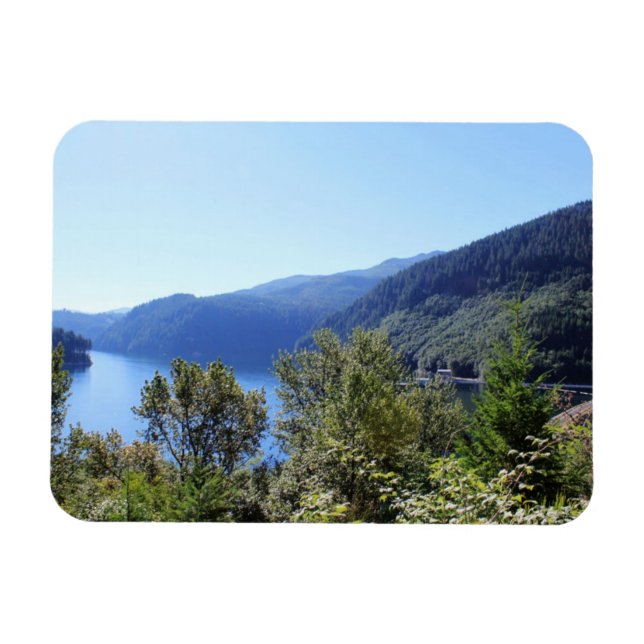 Nationalpark, Seattle, USA. Vacker landskap Magnet (Horisontell)
