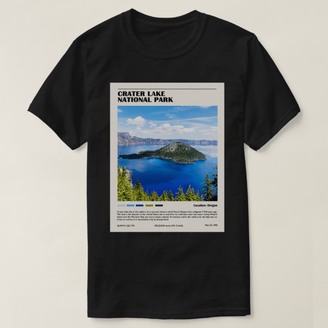 Nationalpark vid Sjö 1 T Shirt (Design framsida)