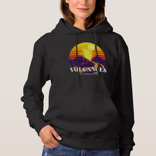 Nationalpark Vulkaner Hawaii Vulkan Souvenir Är T Shirt (Framsida)
