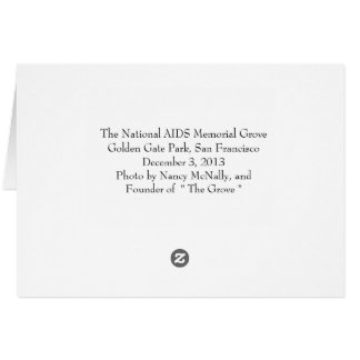 Nationalparken AIDS Memorial Grove Golden Grind OBS Kort