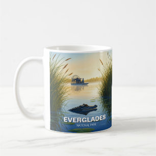 Nationalparken Airboat och Alligator Everglades Kaffemugg