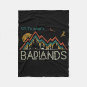 Nationalparken Badlands South Dakota, berget Rush Fleecefilt