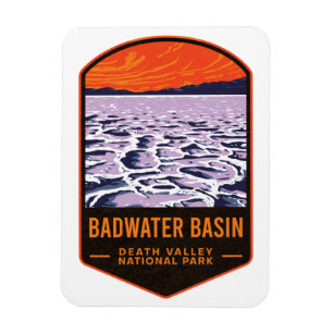nationalparken Badwater Basin Dödsdalen Magnet