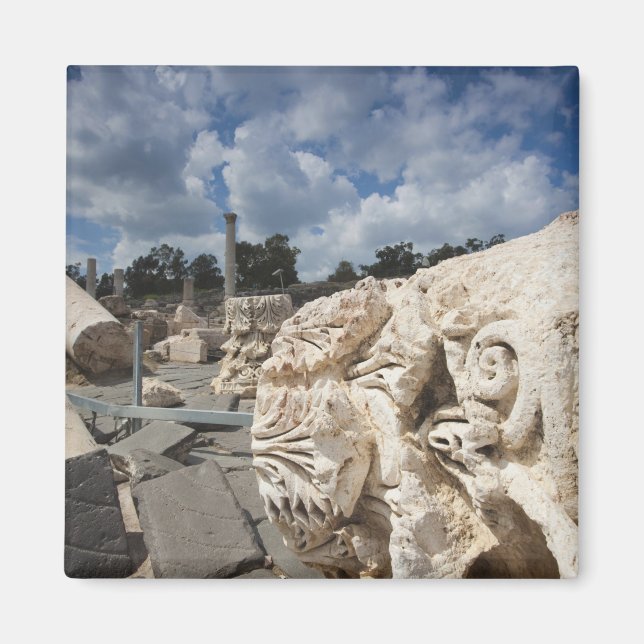 Nationalparken Beit She'an, ruiner från romartiden Magnet (Framsidan)