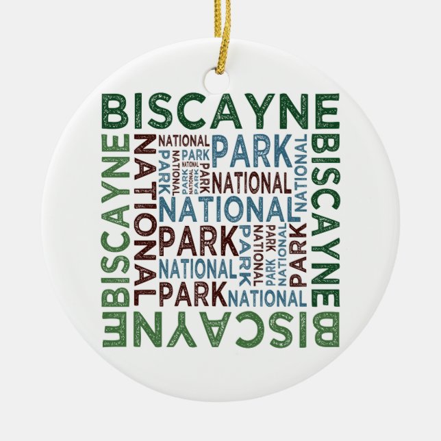 Nationalparken Biscayne Julgransprydnad Keramik (Framsidan)