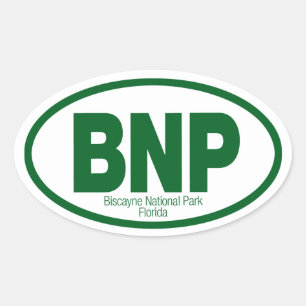 Nationalparken Biscayne Ovalt Klistermärke