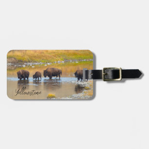 Nationalparken Bison River Crossing Yellowstone Bagagebricka