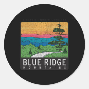 Nationalparken Blue Ridge Mountains Runt Klistermärke