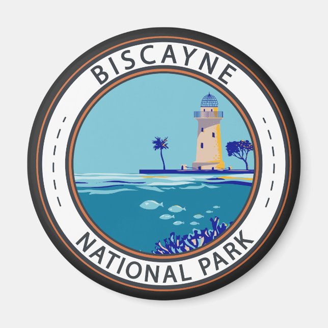 Nationalparken Boca Chita Nyckel Badge Magnet (Framsidan)